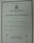 Testimonio de escritura comerciante individual